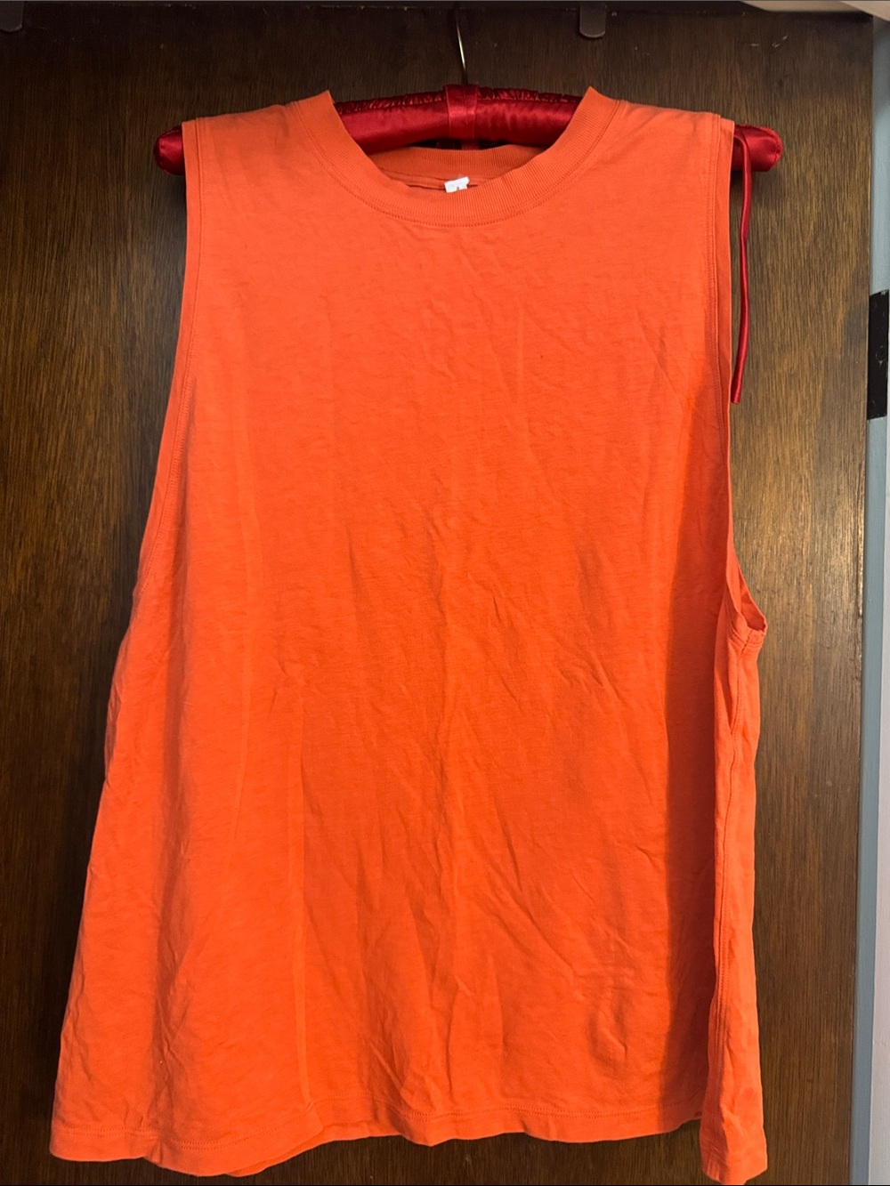 Lululemon Sleeveless Crewneck Tank — Vibrant Orange